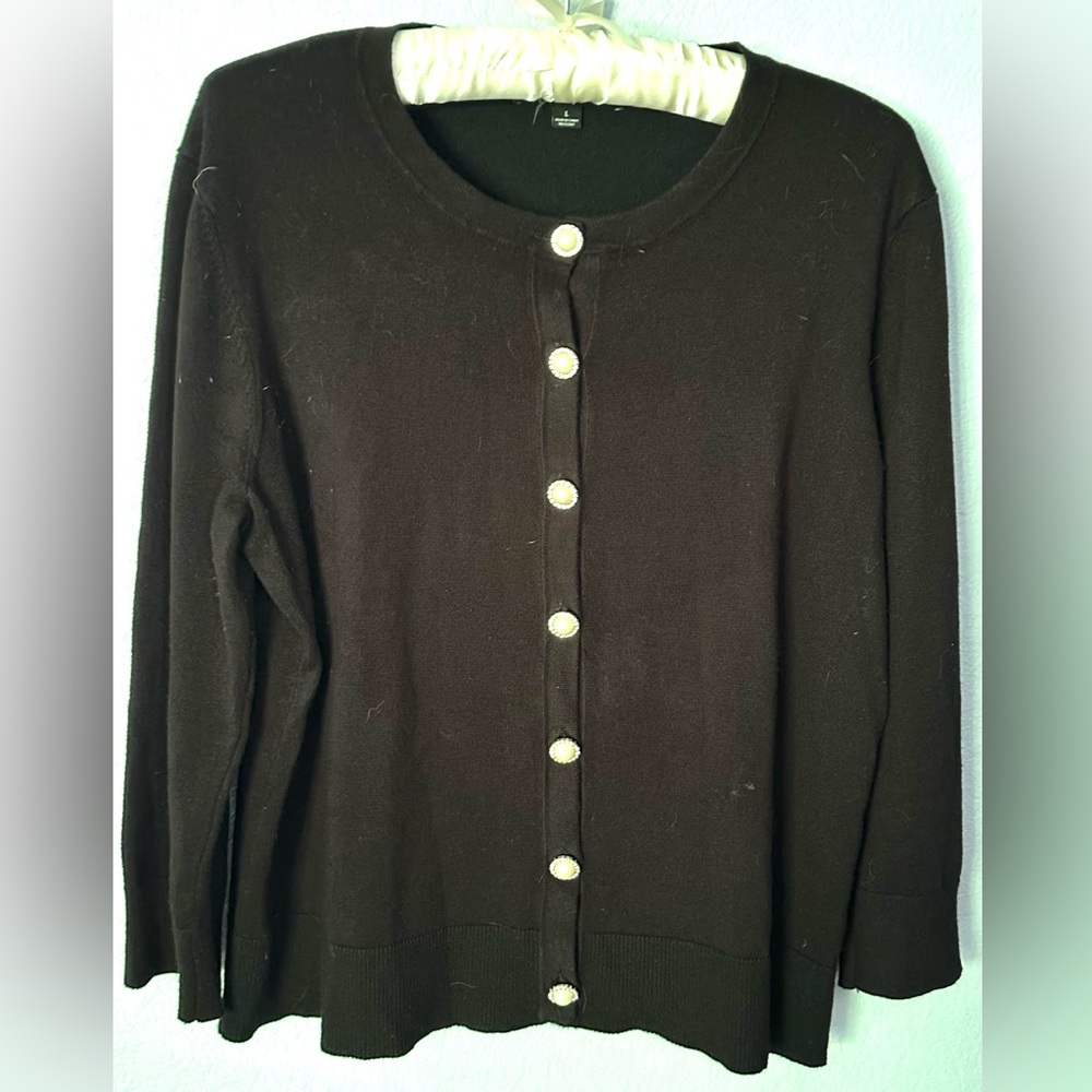GNW Black Button-Up Cardigan